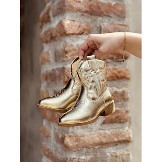 Noa short cowboy boots gold