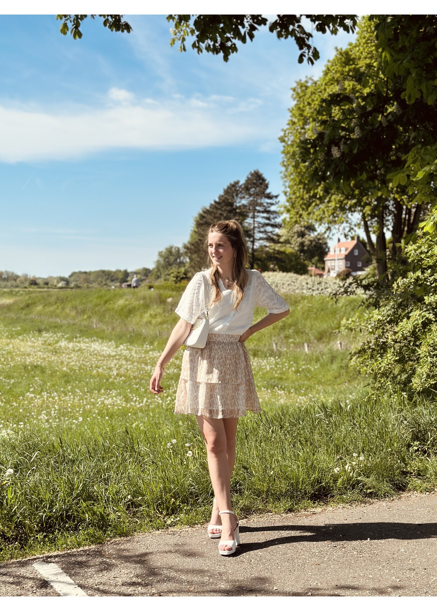 Smashed Lemon Smashed Lemon Jennie skirt beige