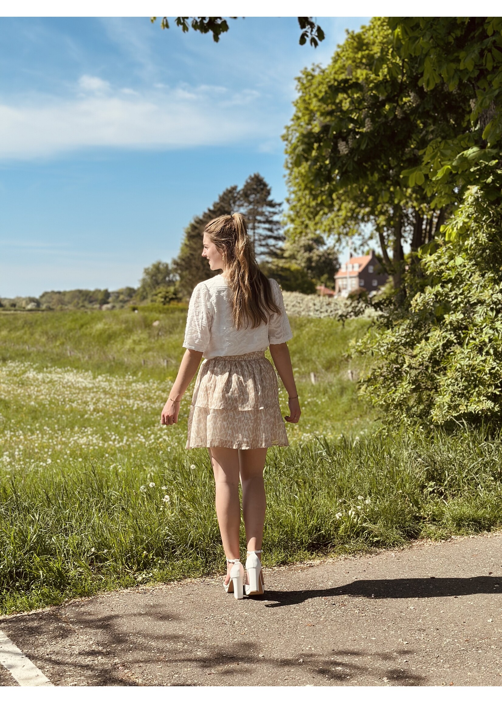 Smashed Lemon Smashed Lemon Jennie skirt beige