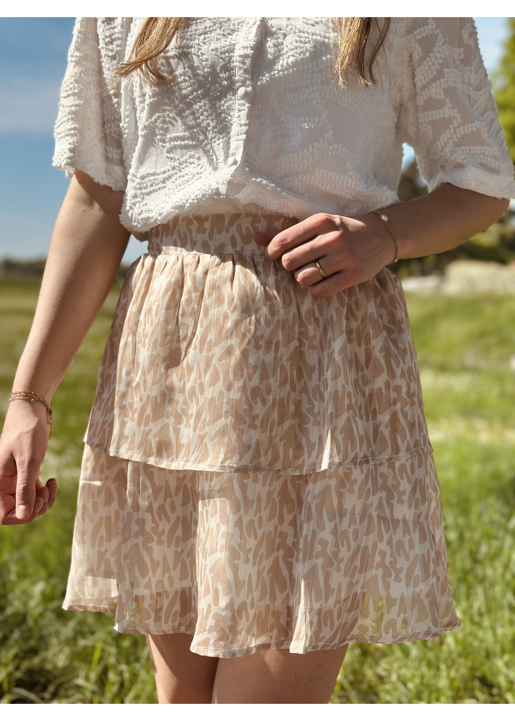 Smashed Lemon Smashed Lemon Jennie skirt beige