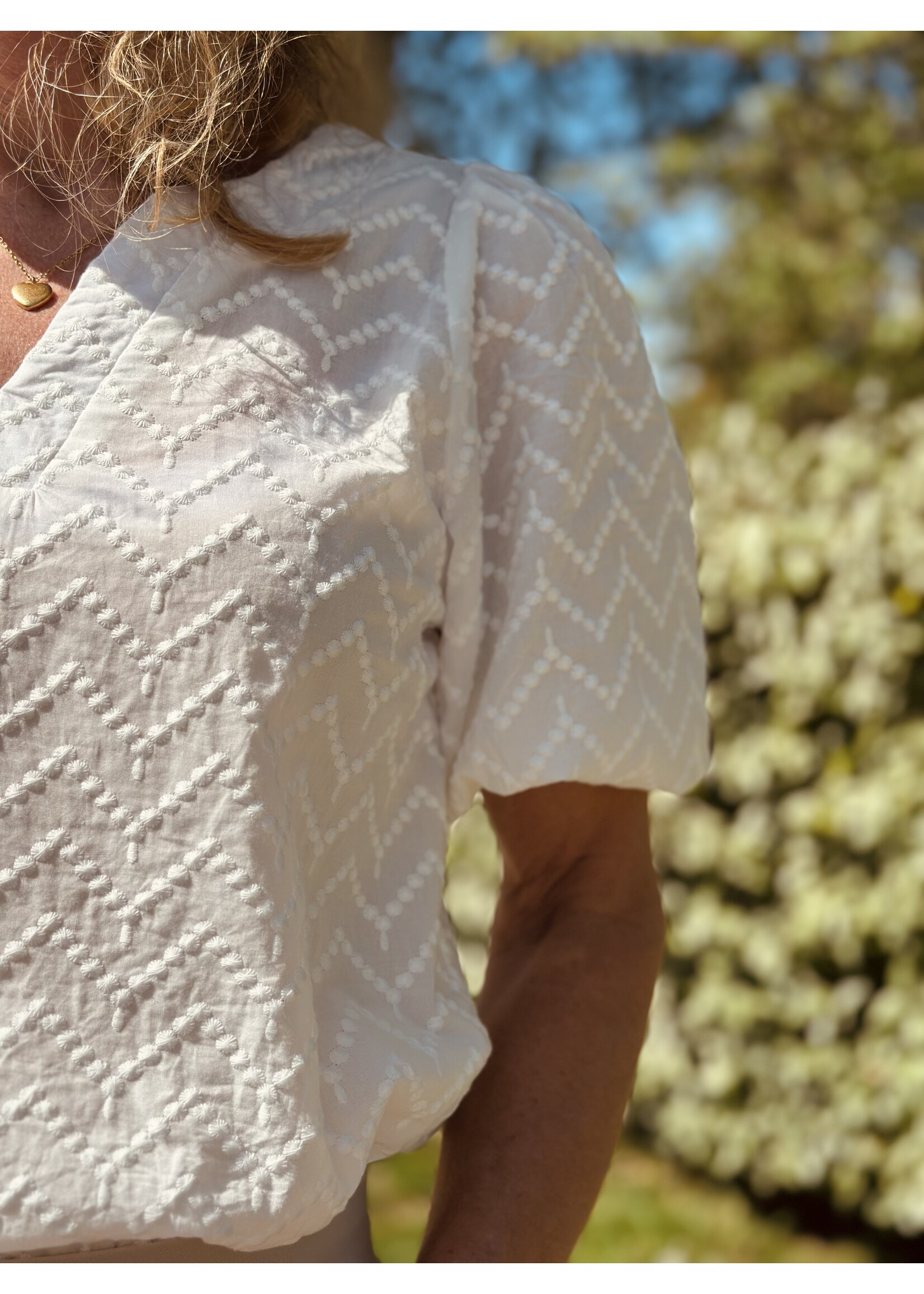 Smashed Lemon Smashed Lemon Lorena top white