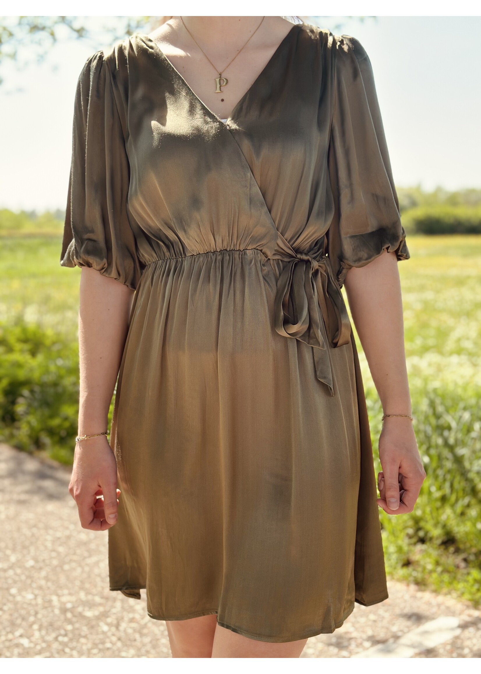 Smashed Lemon Smashed Lemon Jolana dress army green