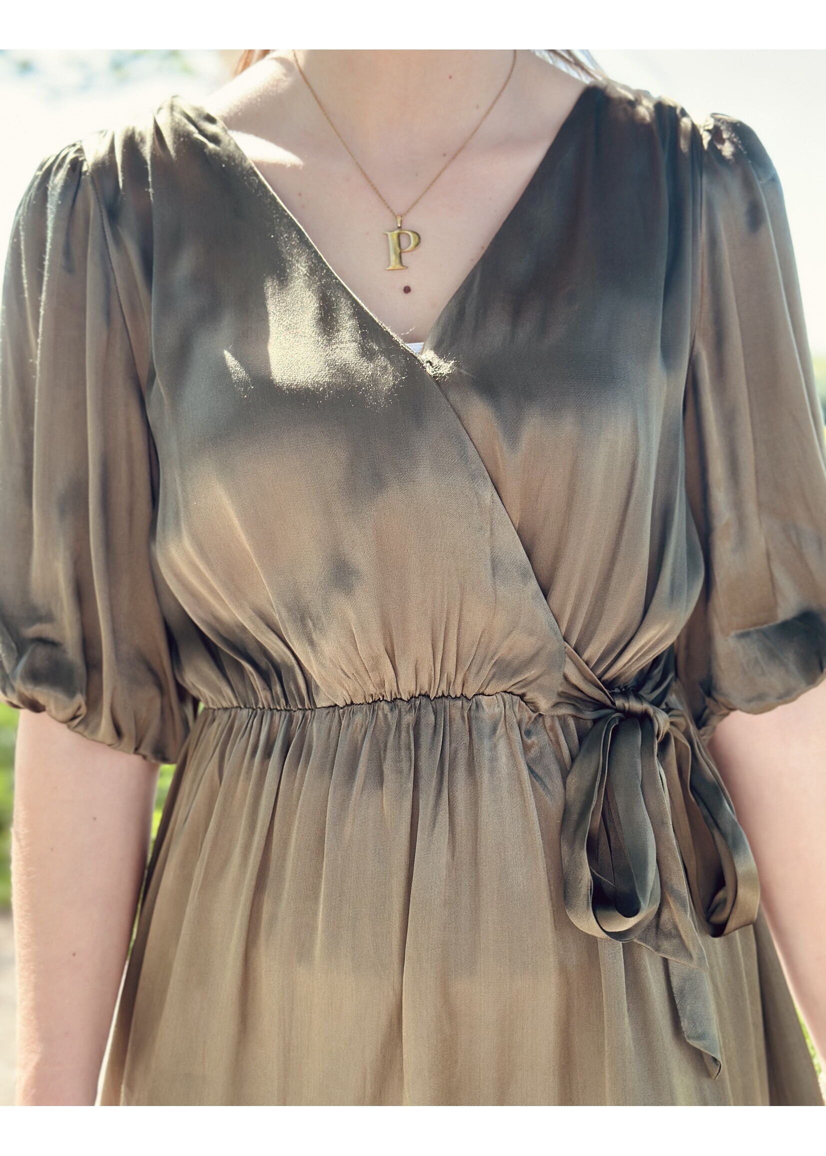 Smashed Lemon Smashed Lemon Jolana dress army green