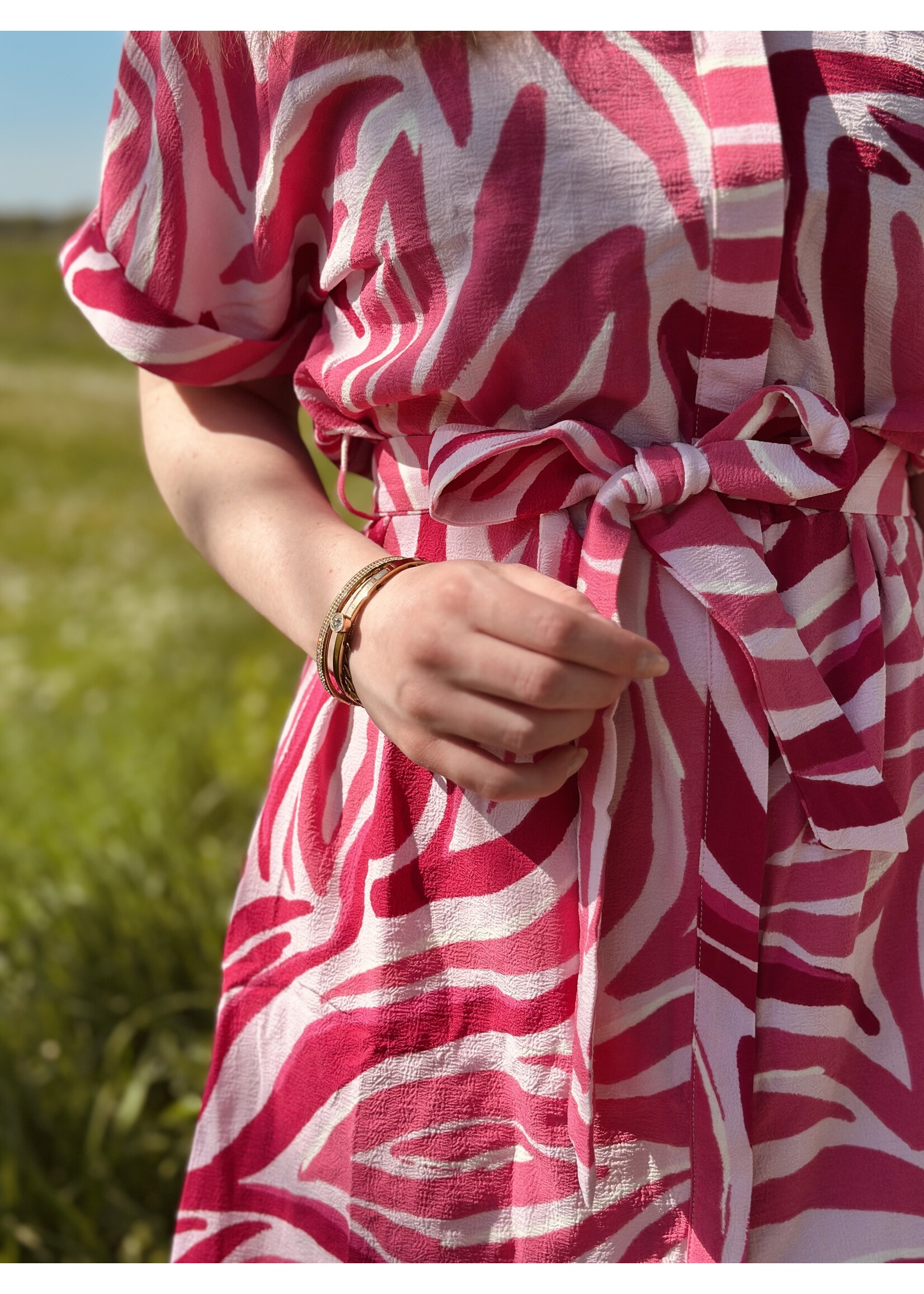 Lofty Manner Lofty Manner Nyah dress pink/white print