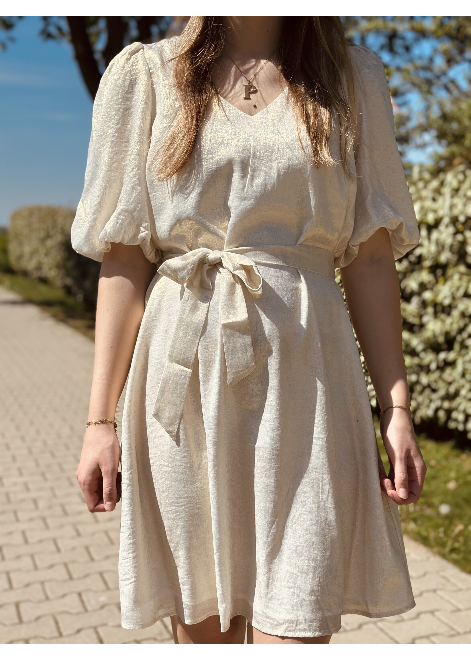 Smashed Lemon Smashed Lemon Doriena dress gold