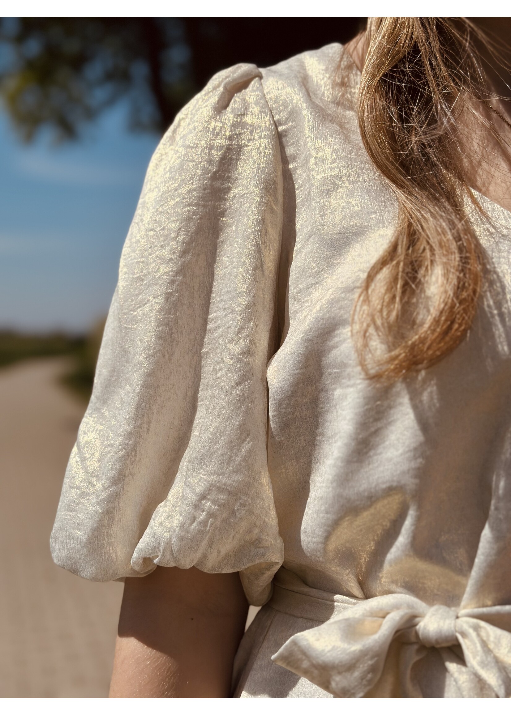 Smashed Lemon Smashed Lemon Doriena dress gold