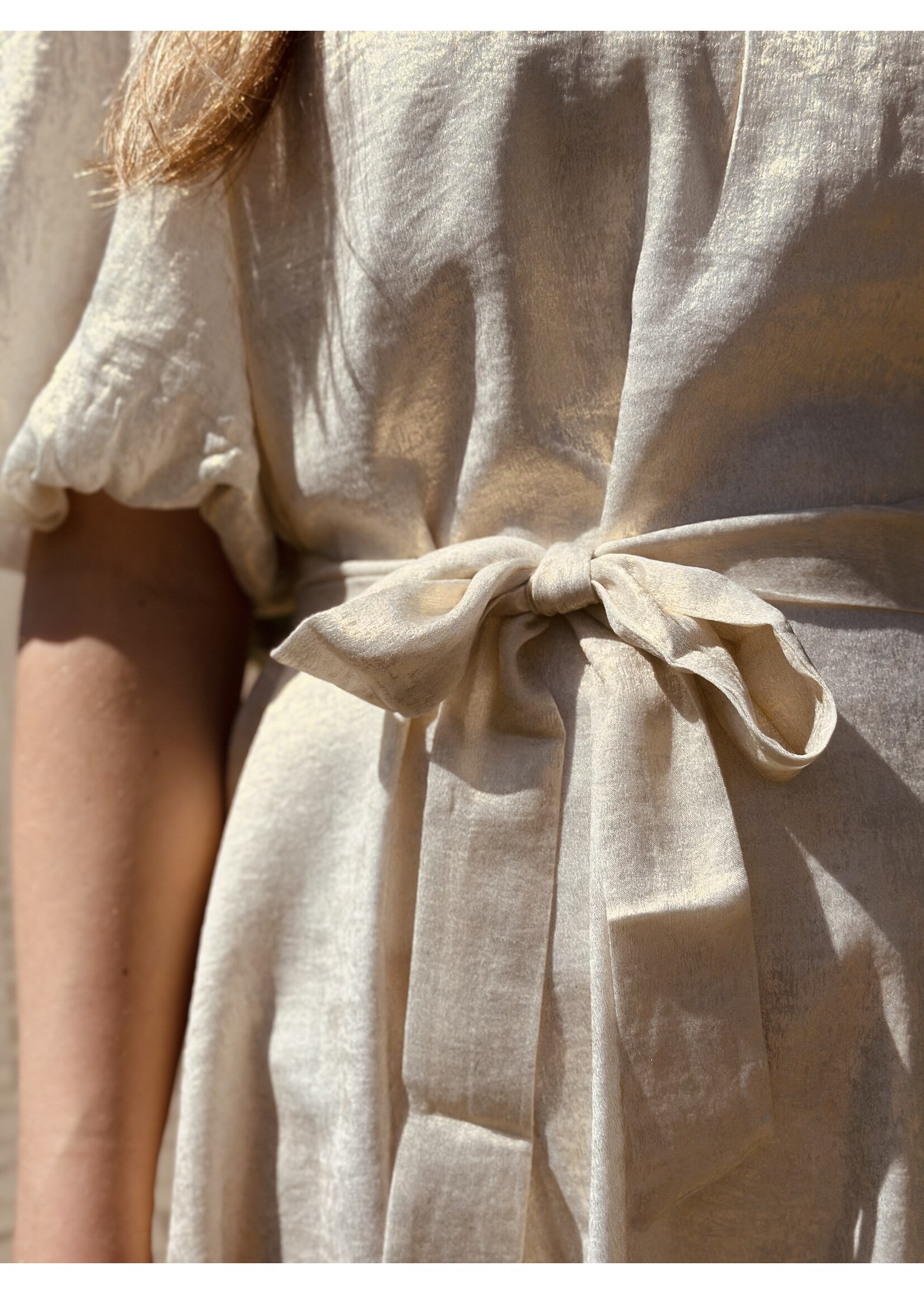 Smashed Lemon Smashed Lemon Doriena dress gold