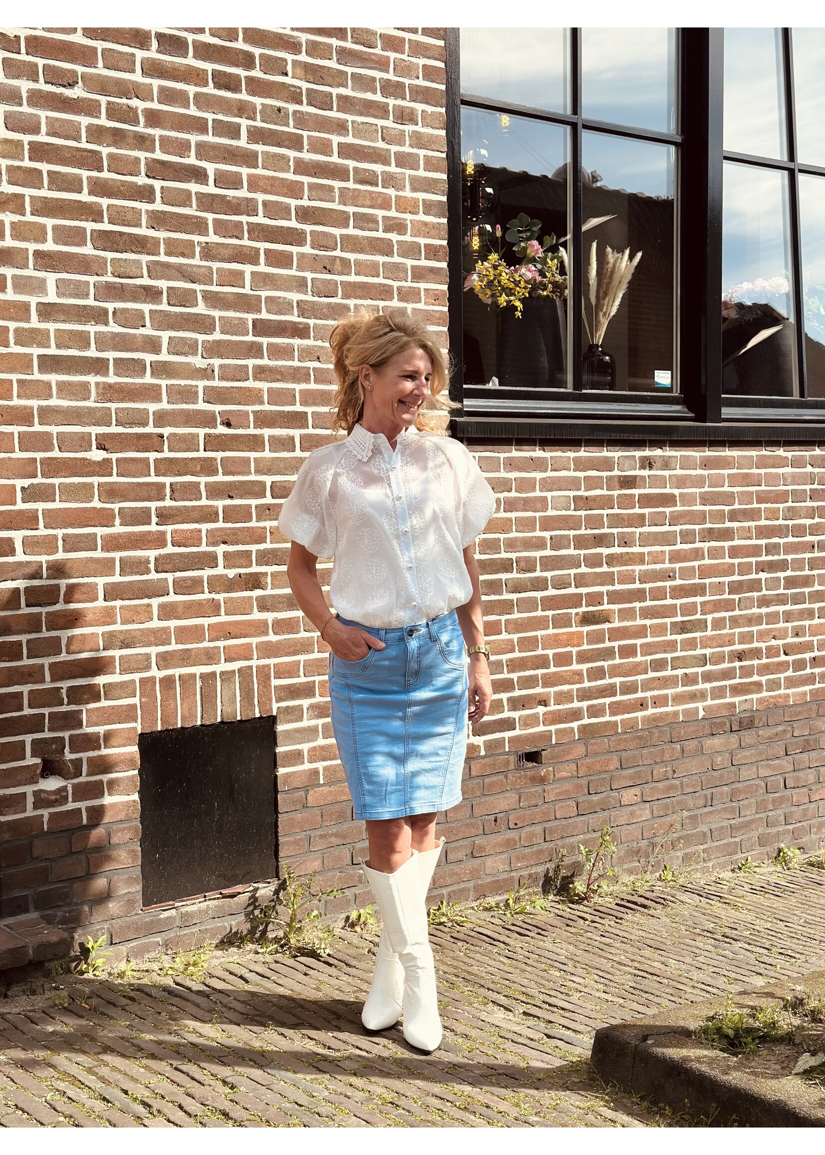 Ze-Ze Ze-Ze Liance skirt denim blue