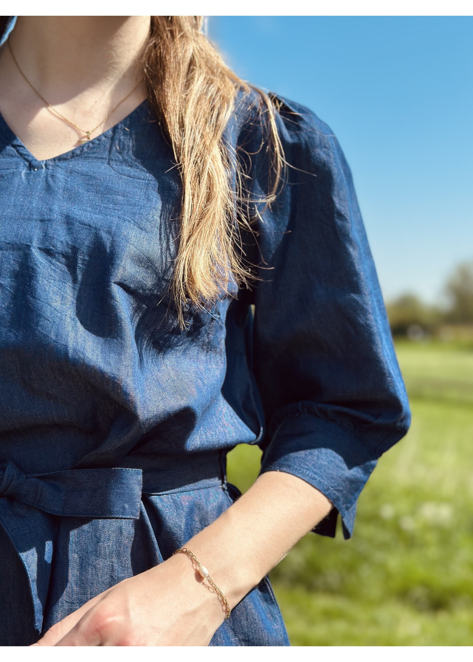Ze-Ze Ze-Ze Lizzy dress denim blue