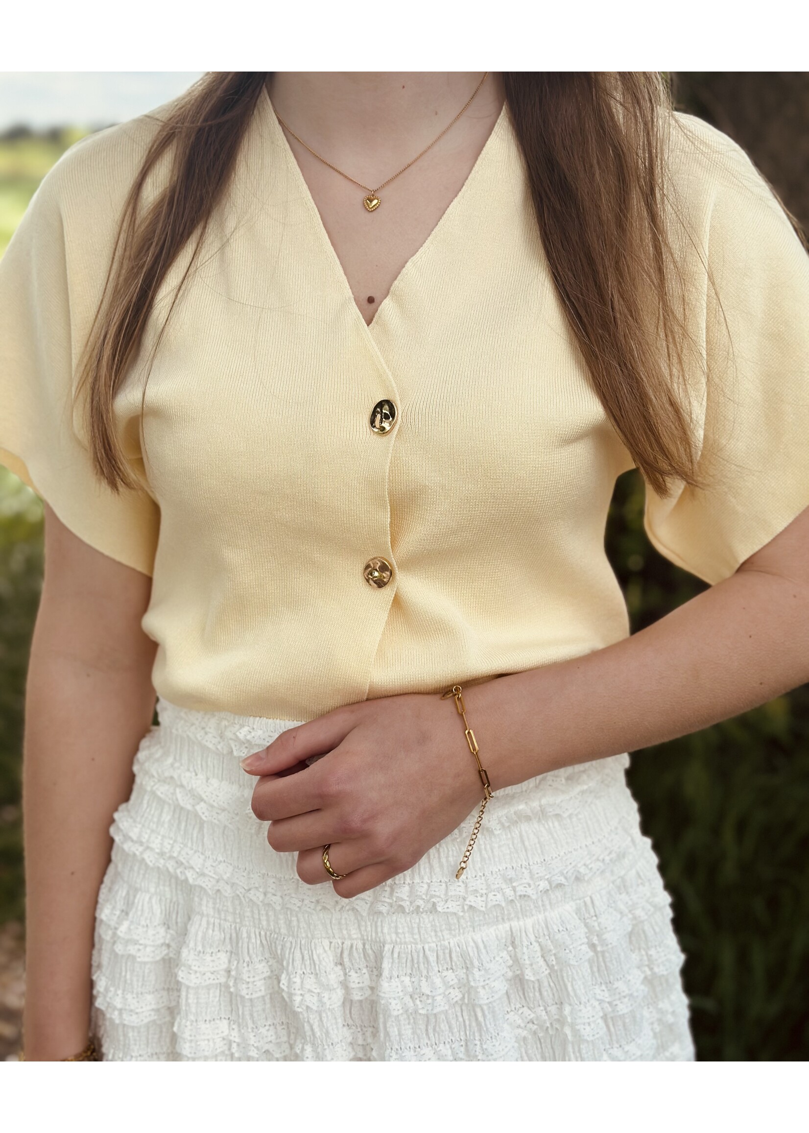 Wendy cardigan yellow