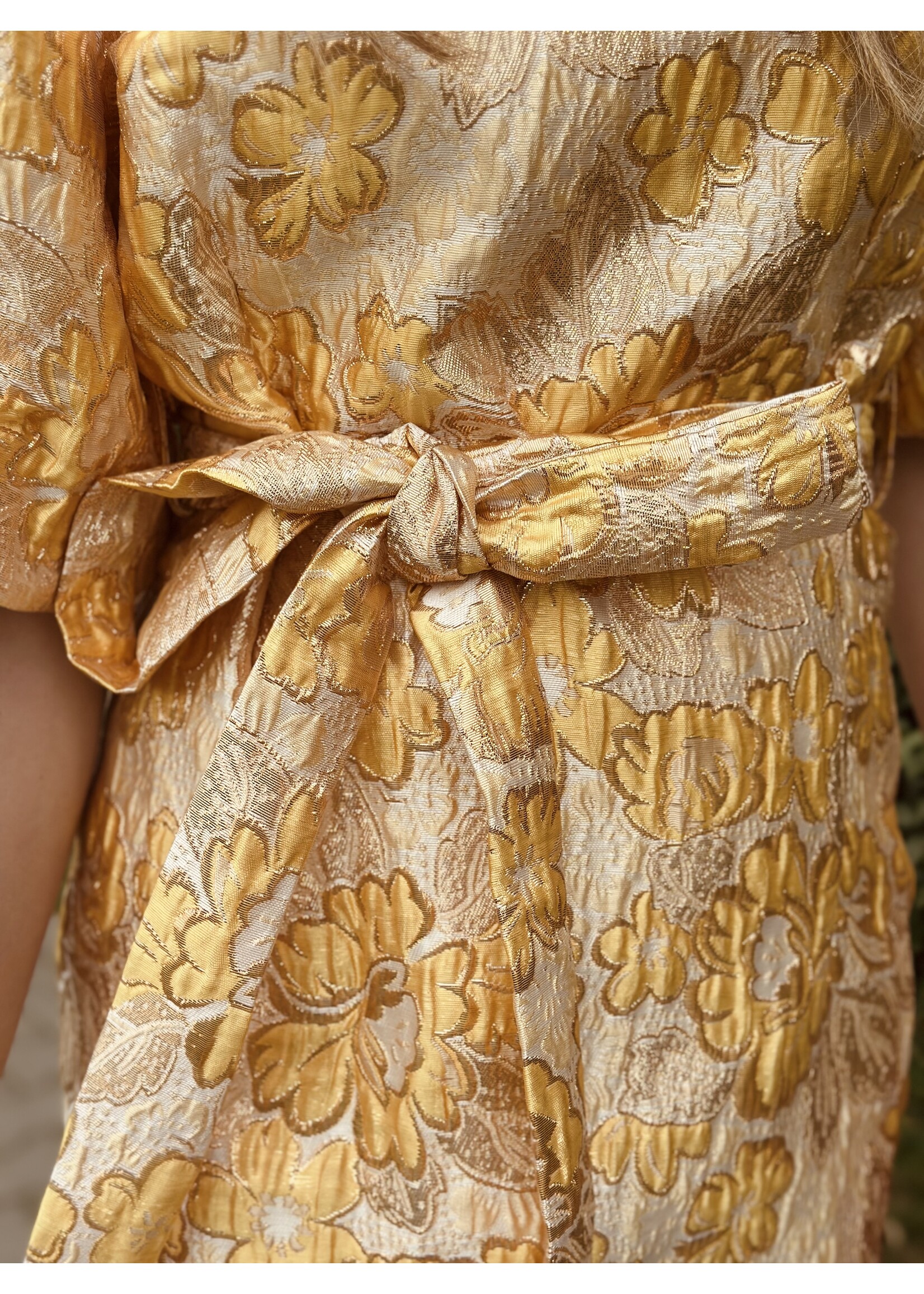 Melina dress yellow/gold print