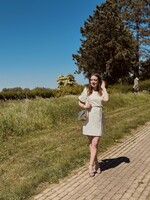 Anne-ruth dress ecru print