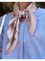Bibi shawl pink/beige print One Size