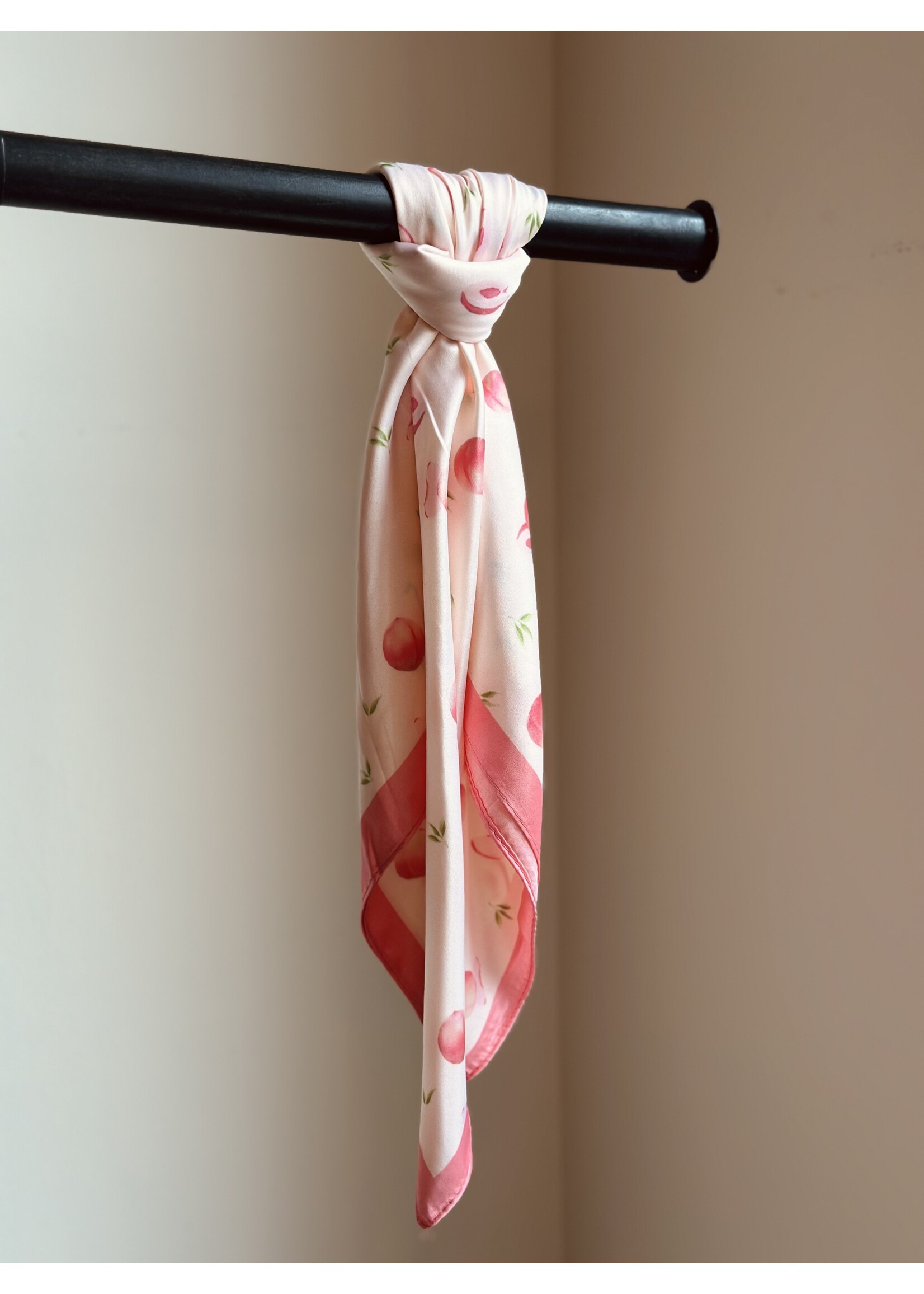 Bibi shawl peach/pink print One Size