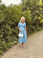 Carmen long dress blue