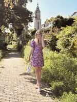Clarabel dress purple print