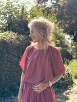 Emelien top dark red One Size
