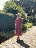 Emelien long skirt dark red One Size
