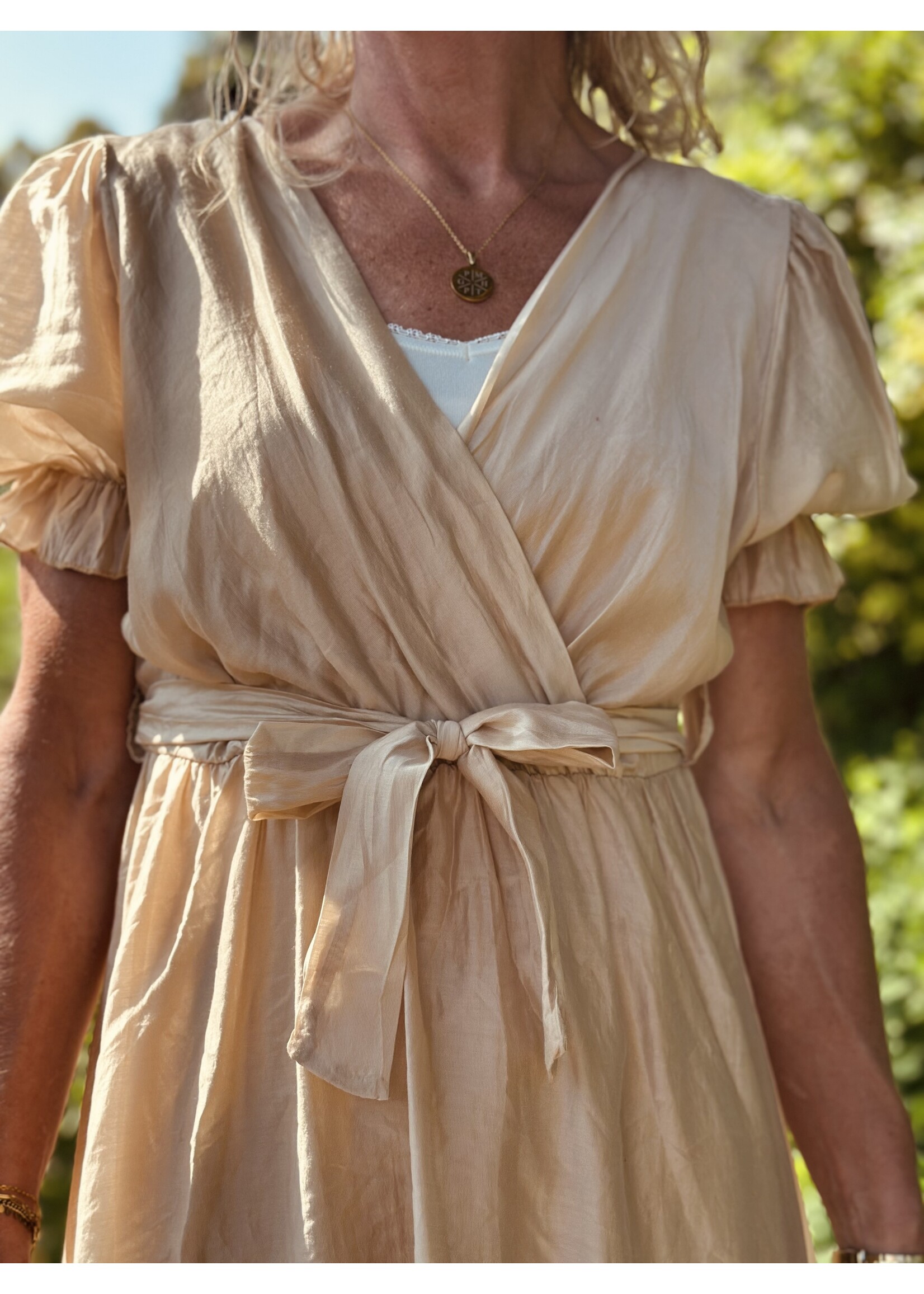 Rosa dress beige One Size