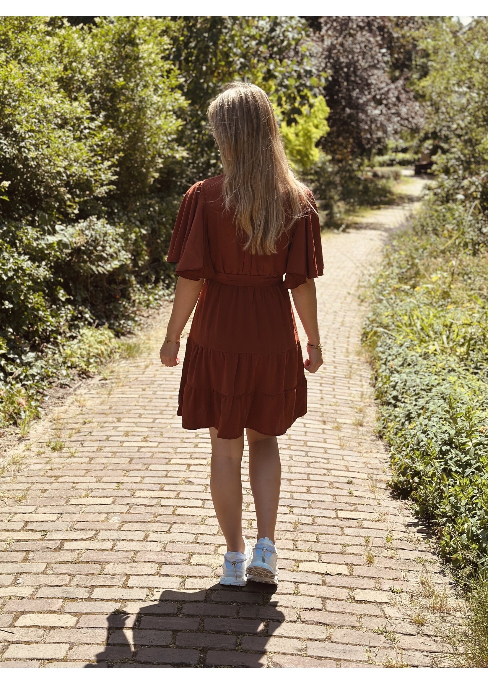 Luxy dress reddish brown