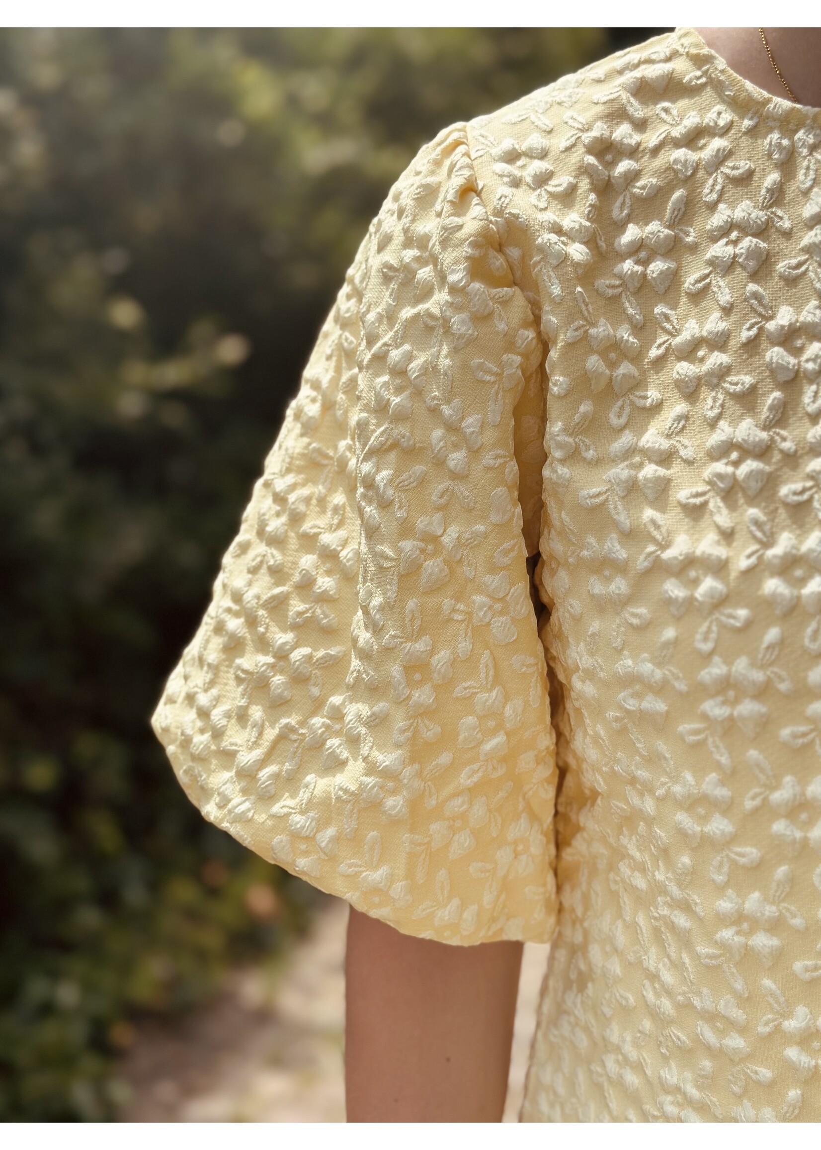 Louanna dress flower print yellow