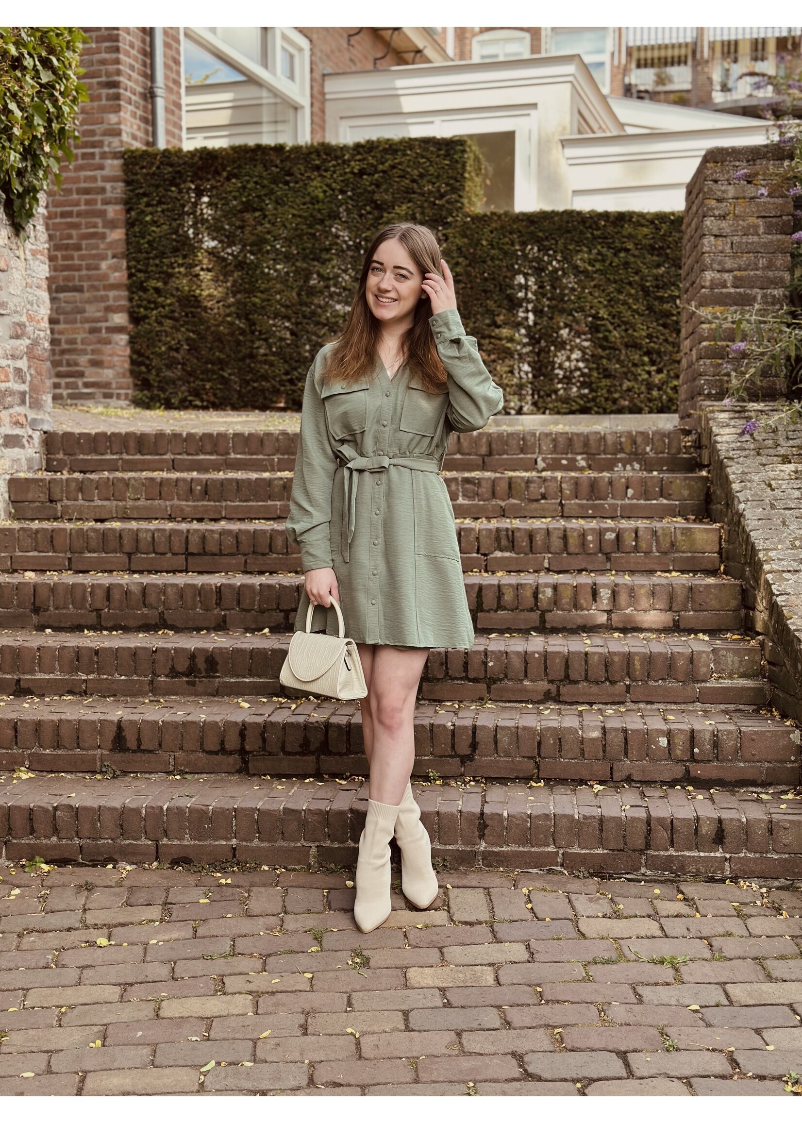 Lofty Manner Lofty Manner Gabrielle dress dark green