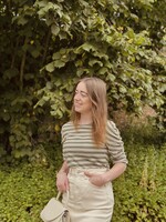 Lofty Manner Lofty Manner Ariane top green/white