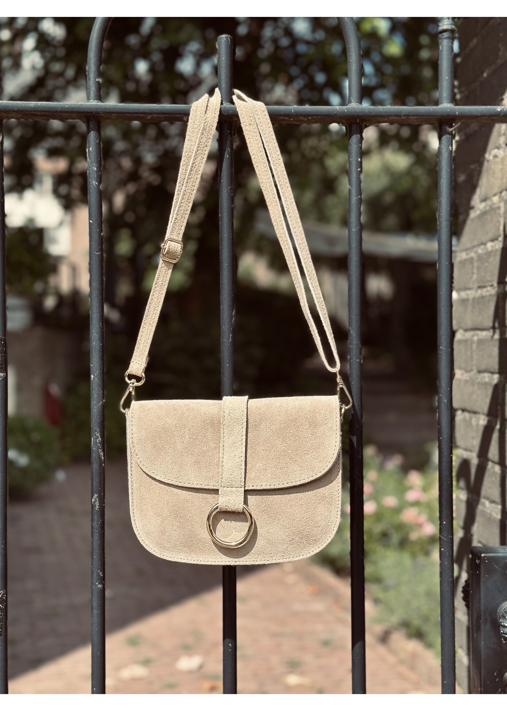 Nelianne suède bag beige