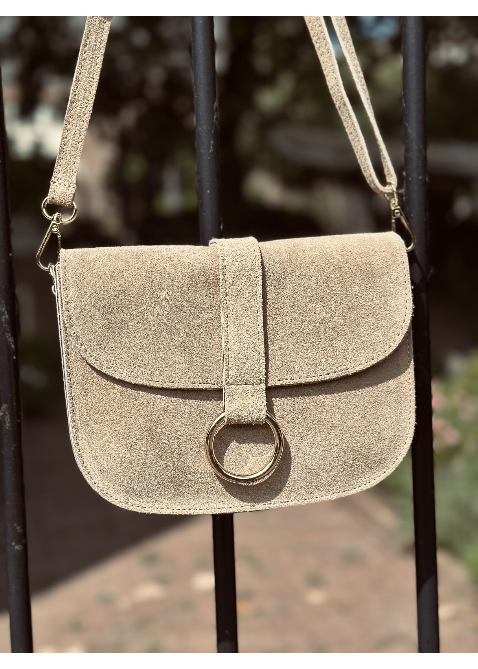 Nelianne suède bag beige