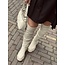 Romee overknee boots leather look beige