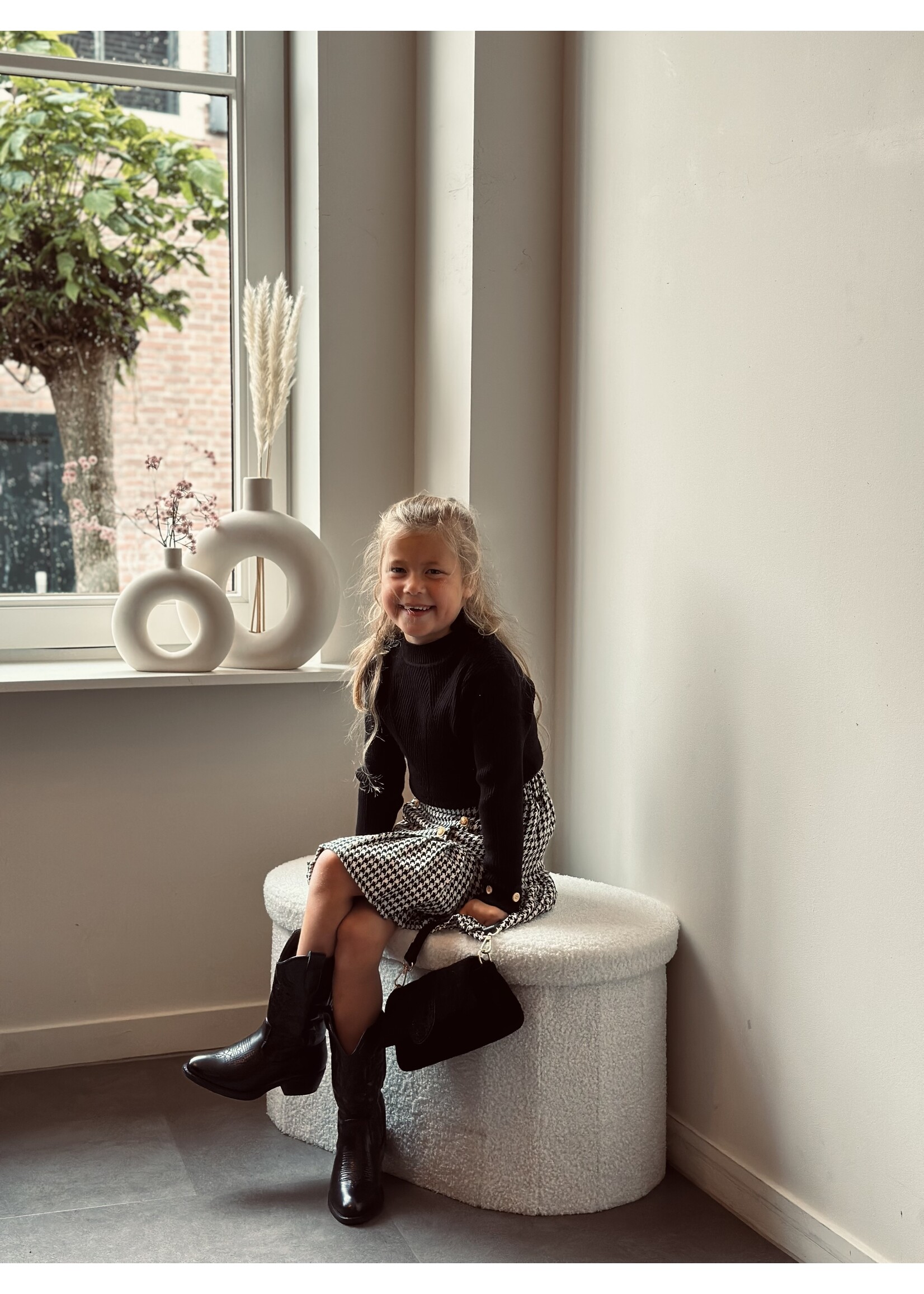 Sterre top black print