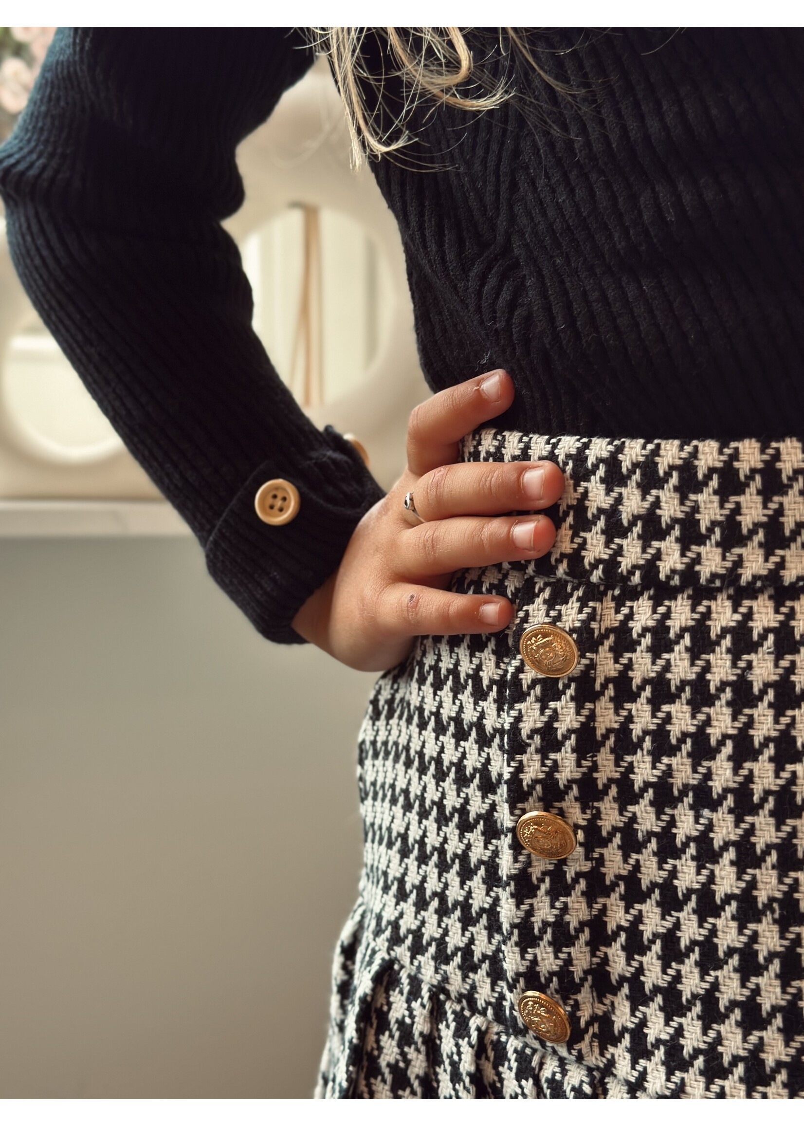 Sterre top black print