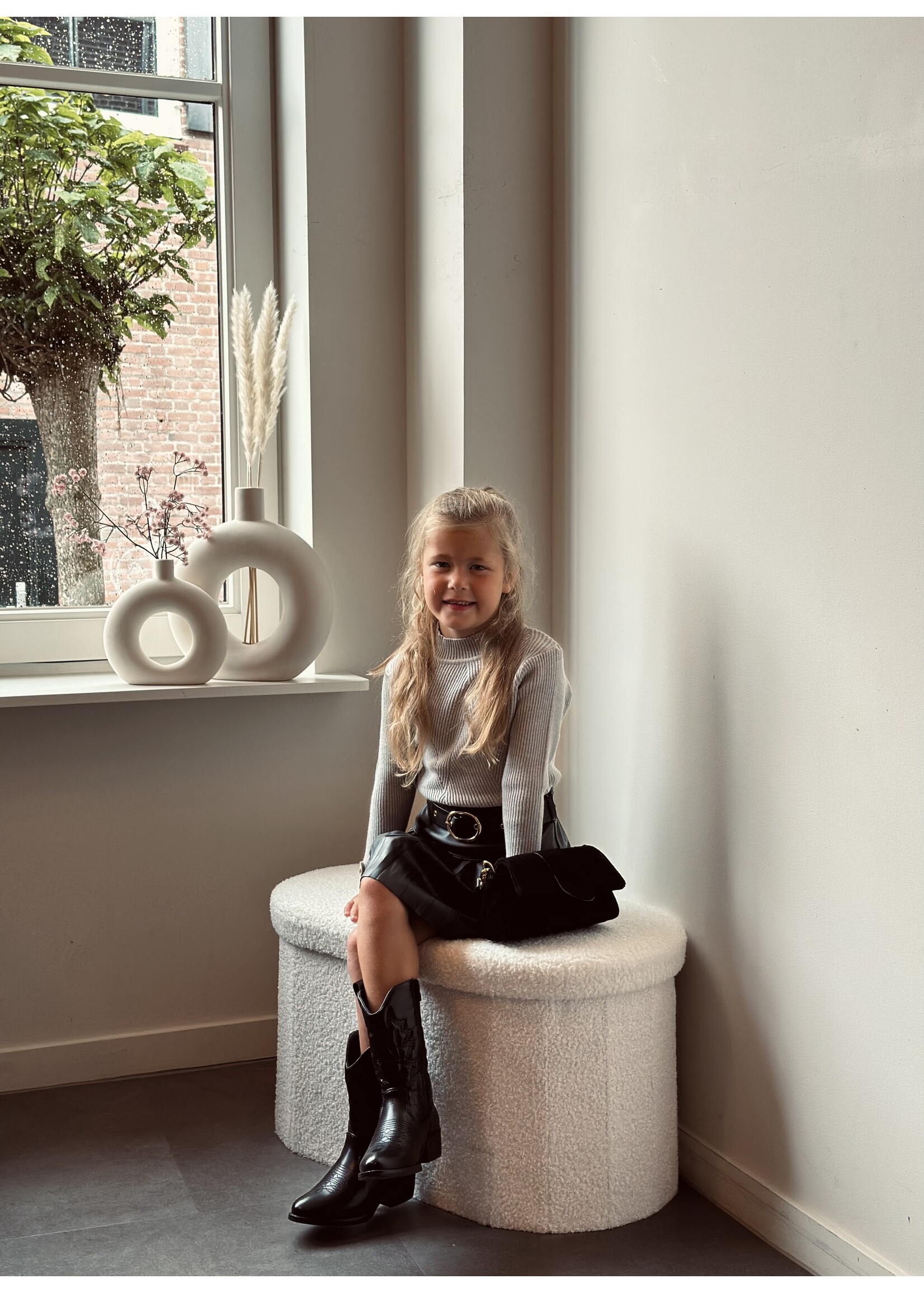 Sterre top grey print