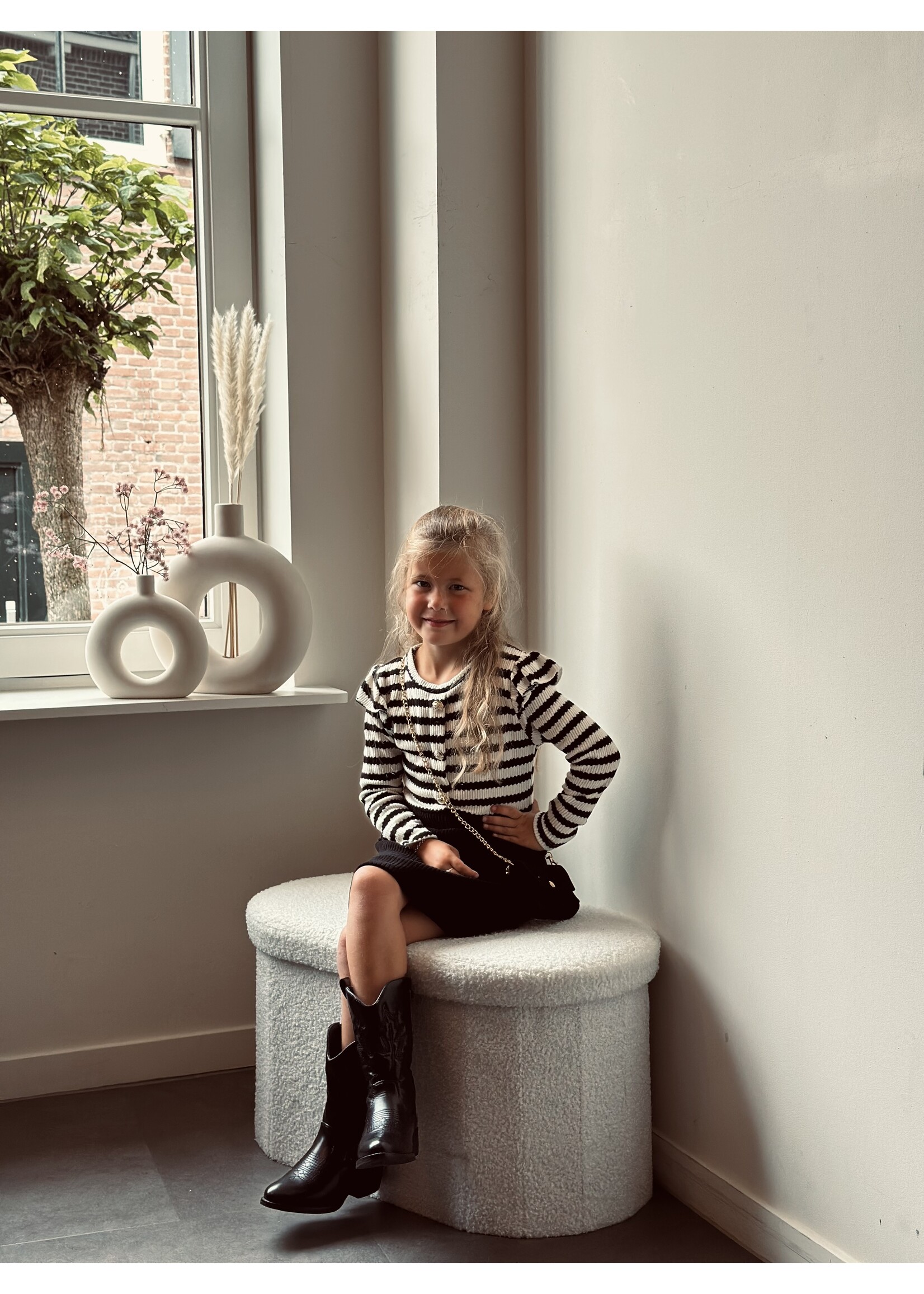 Nola dress black/white