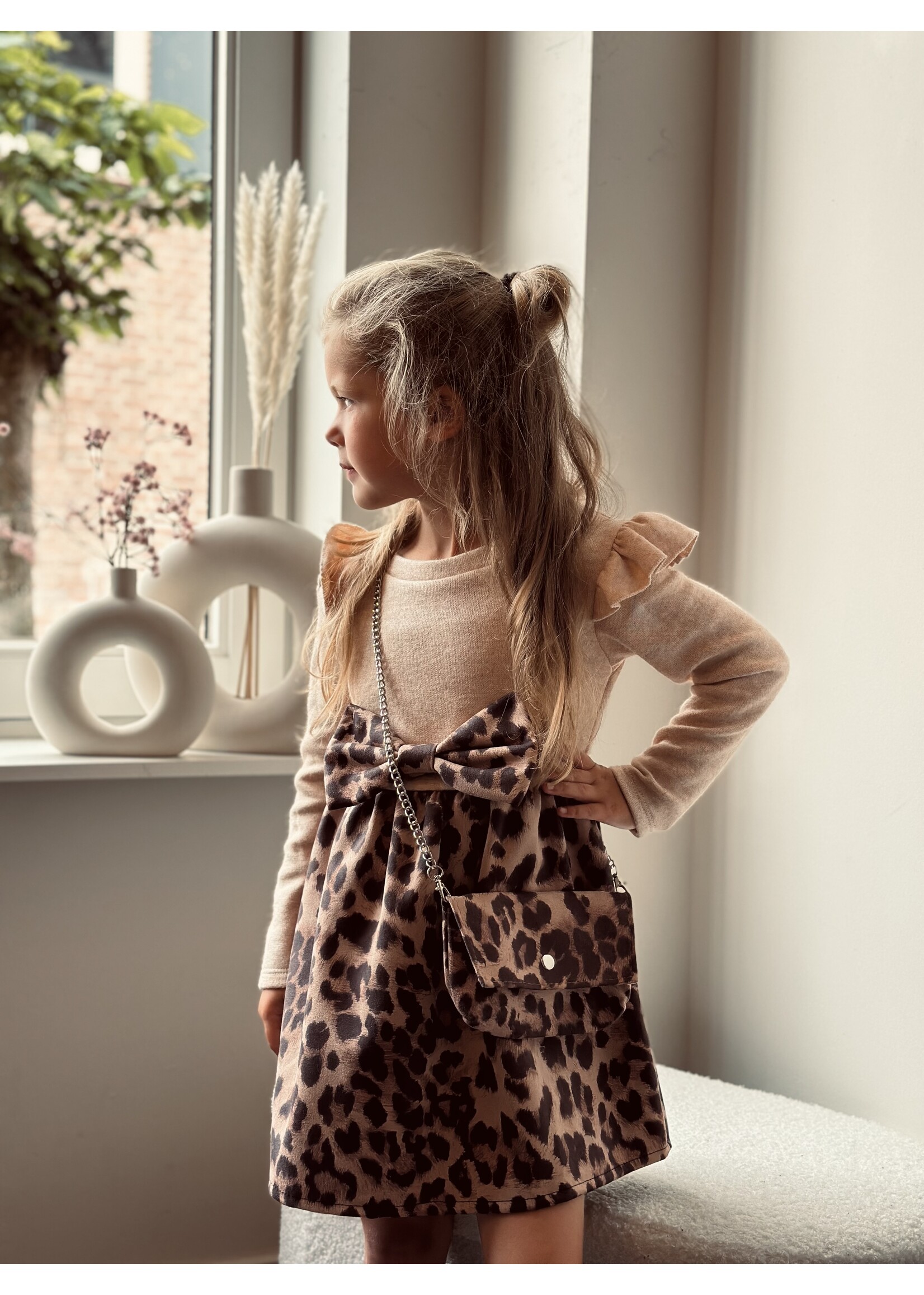 Fay dress beige panterprint