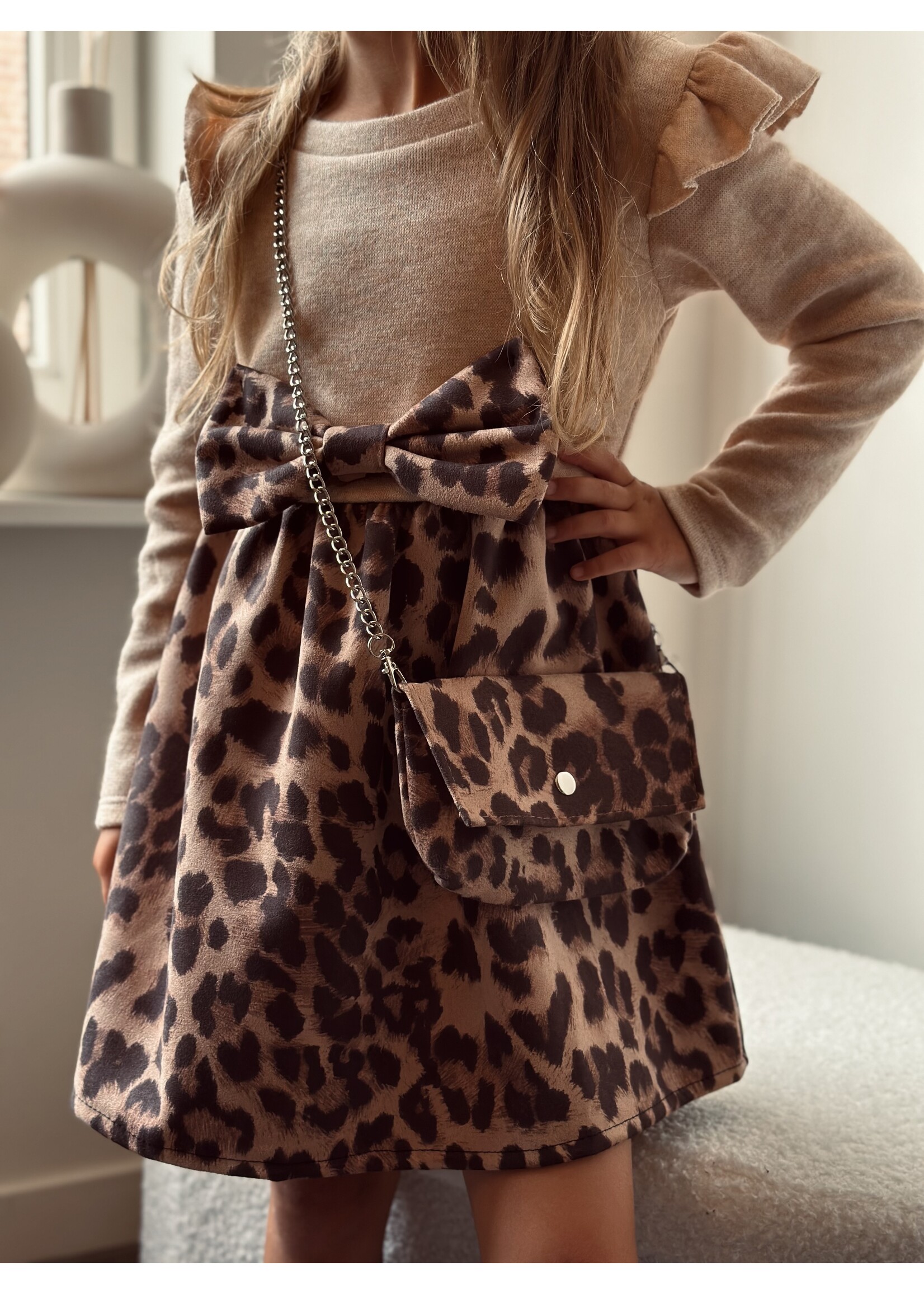 Fay dress beige panterprint