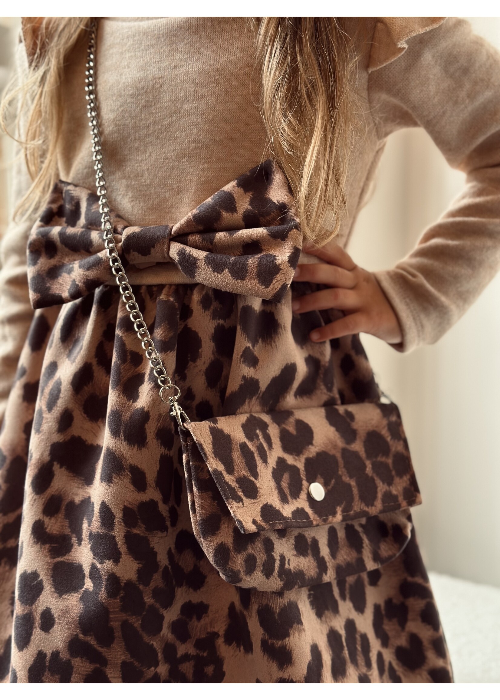 Fay dress beige panterprint