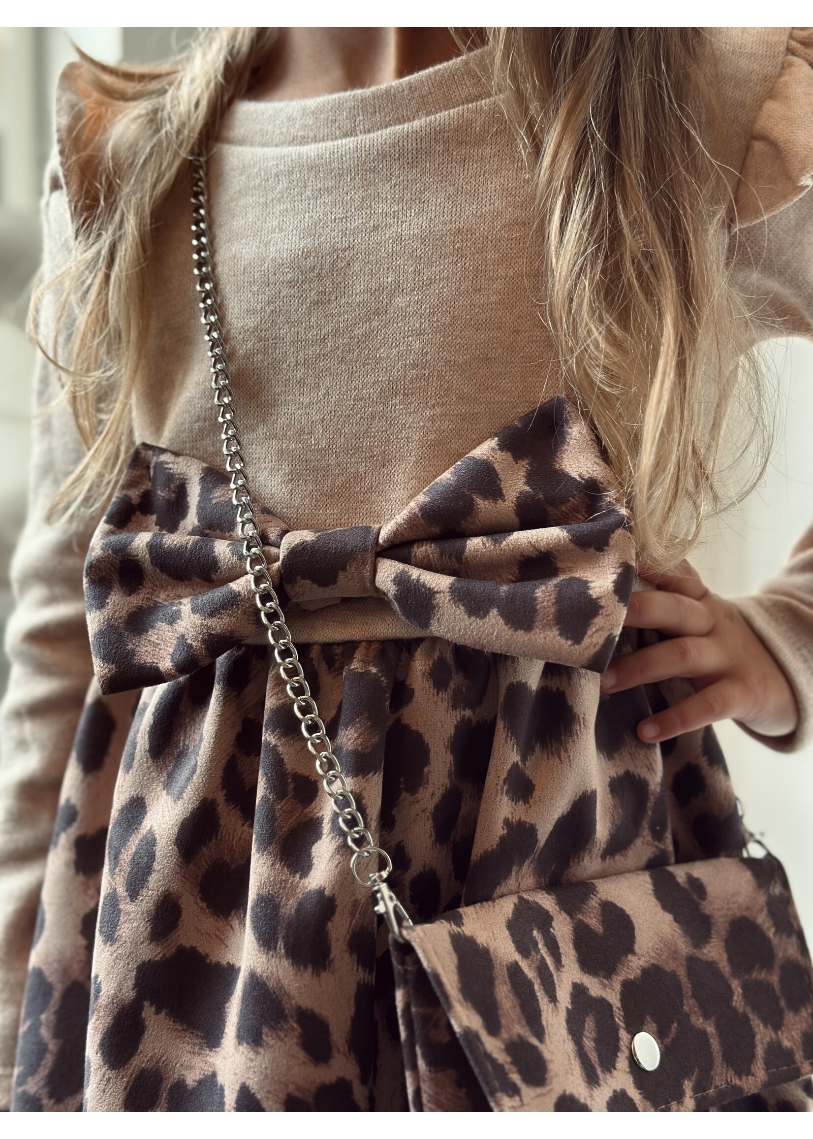 Fay dress beige panterprint