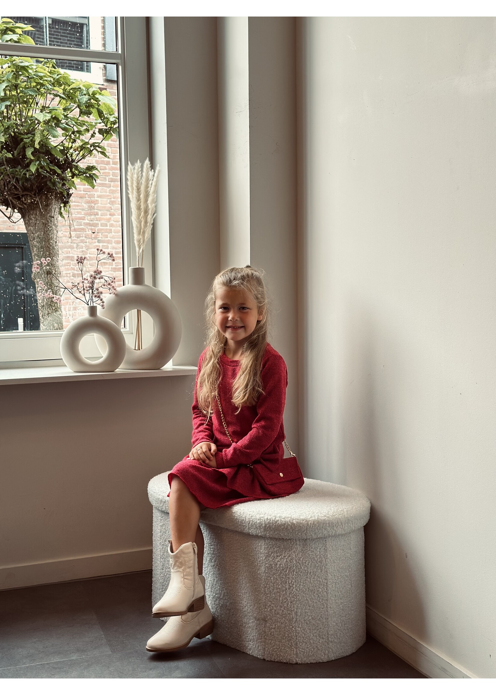 Wianda dress bordeaux red