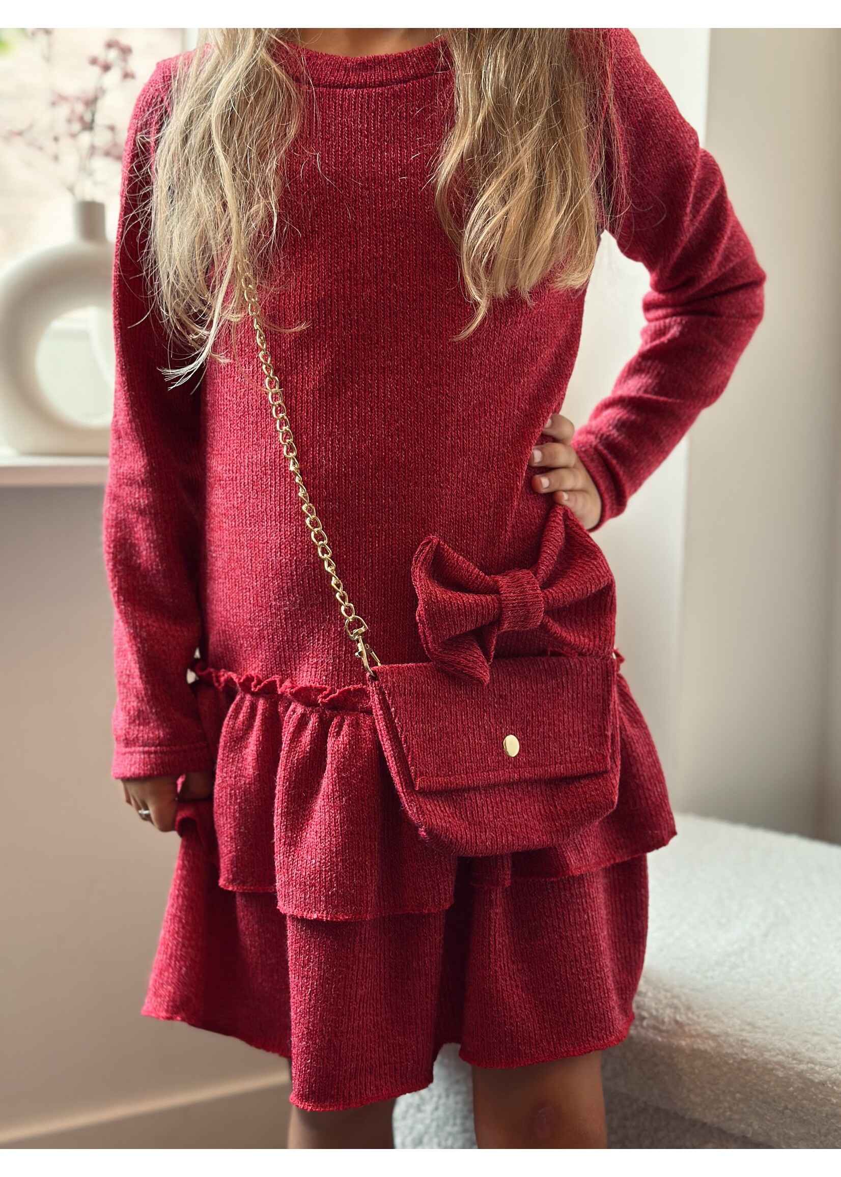 Wianda dress bordeaux red