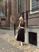 Julane leather look skirt black