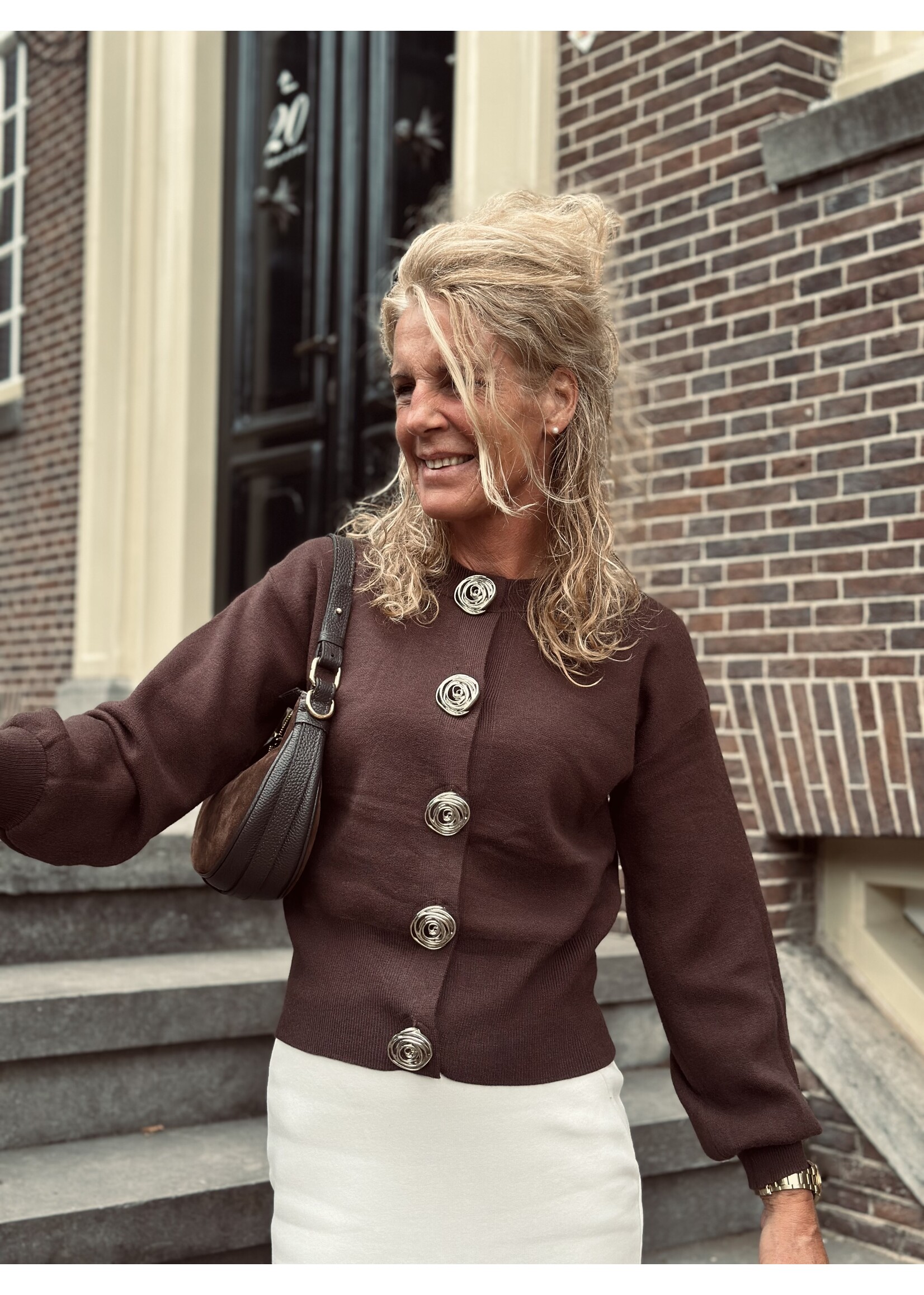 Linde cardigan brown One Size