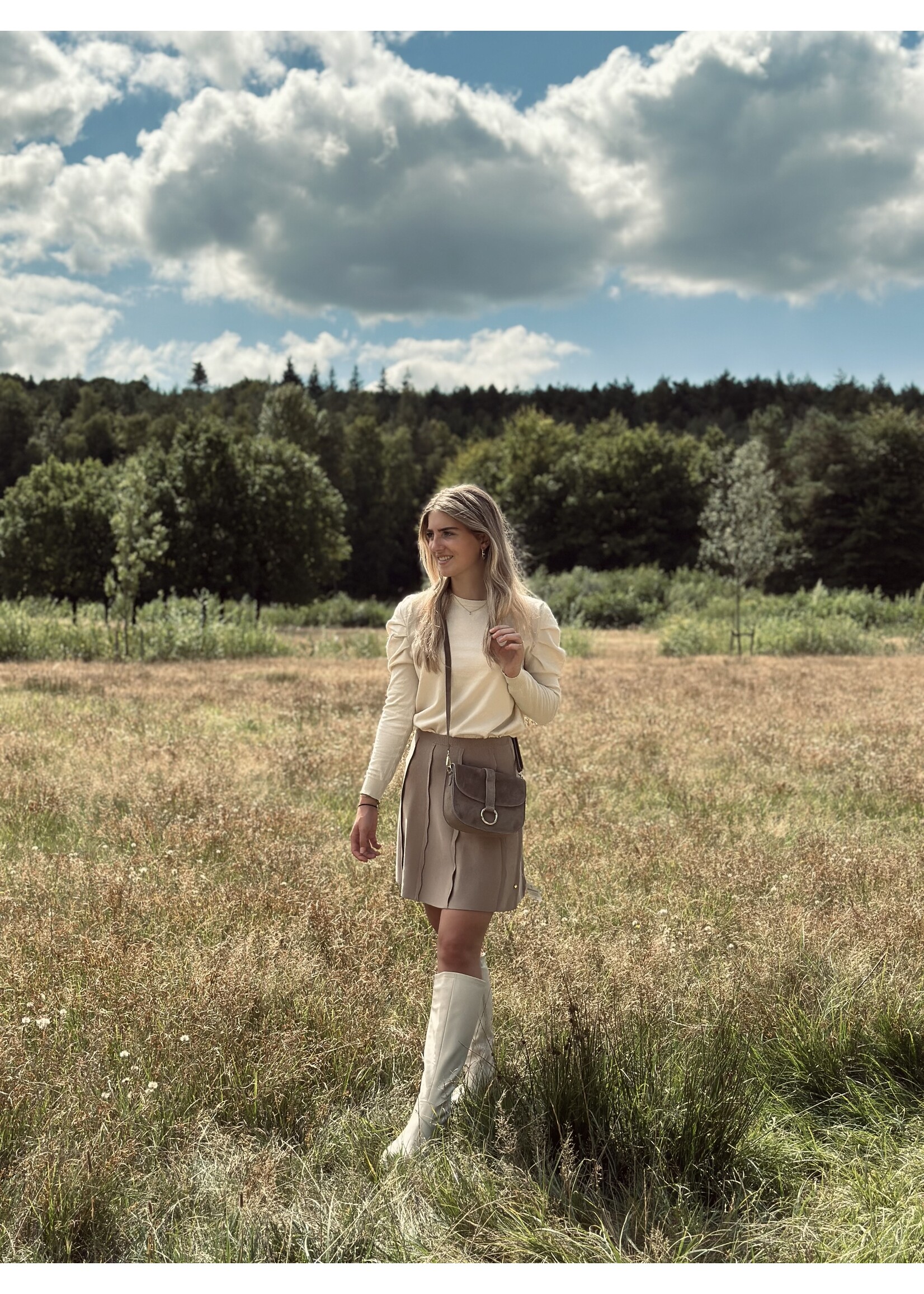 ACCENTIL Accentil Penelope skirt taupe