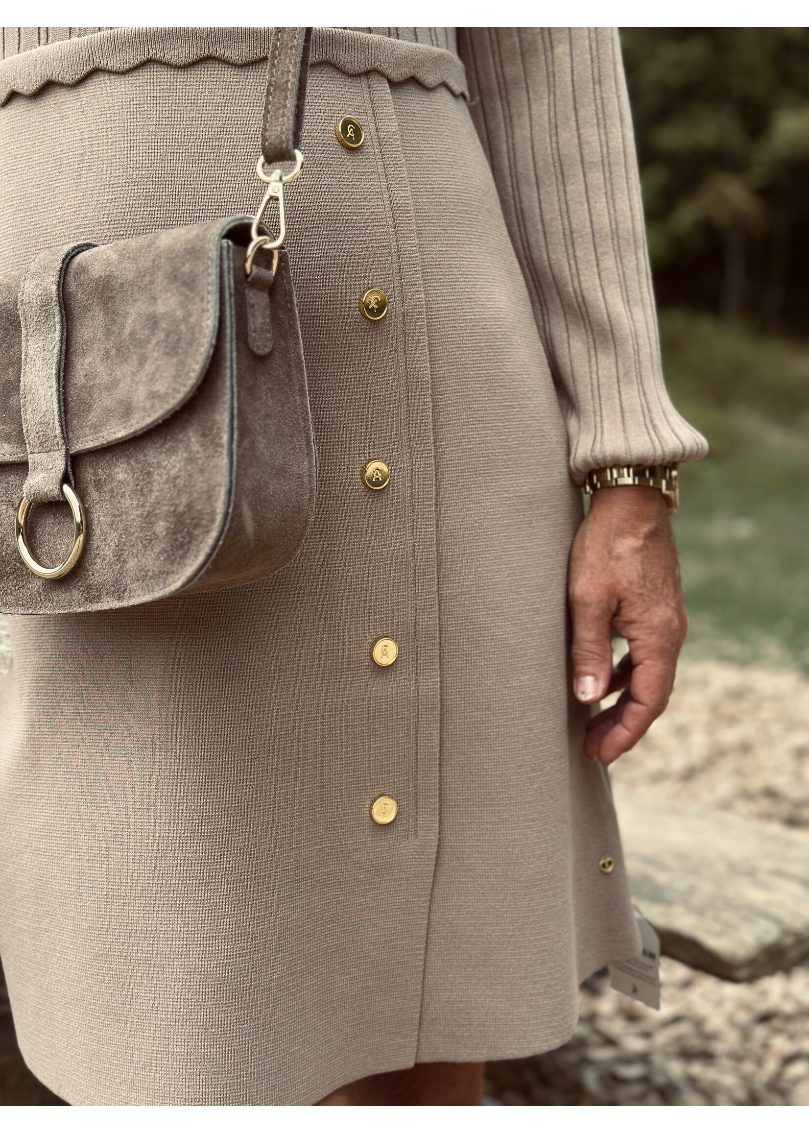 ACCENTIL Accentil Eline dress Taupe