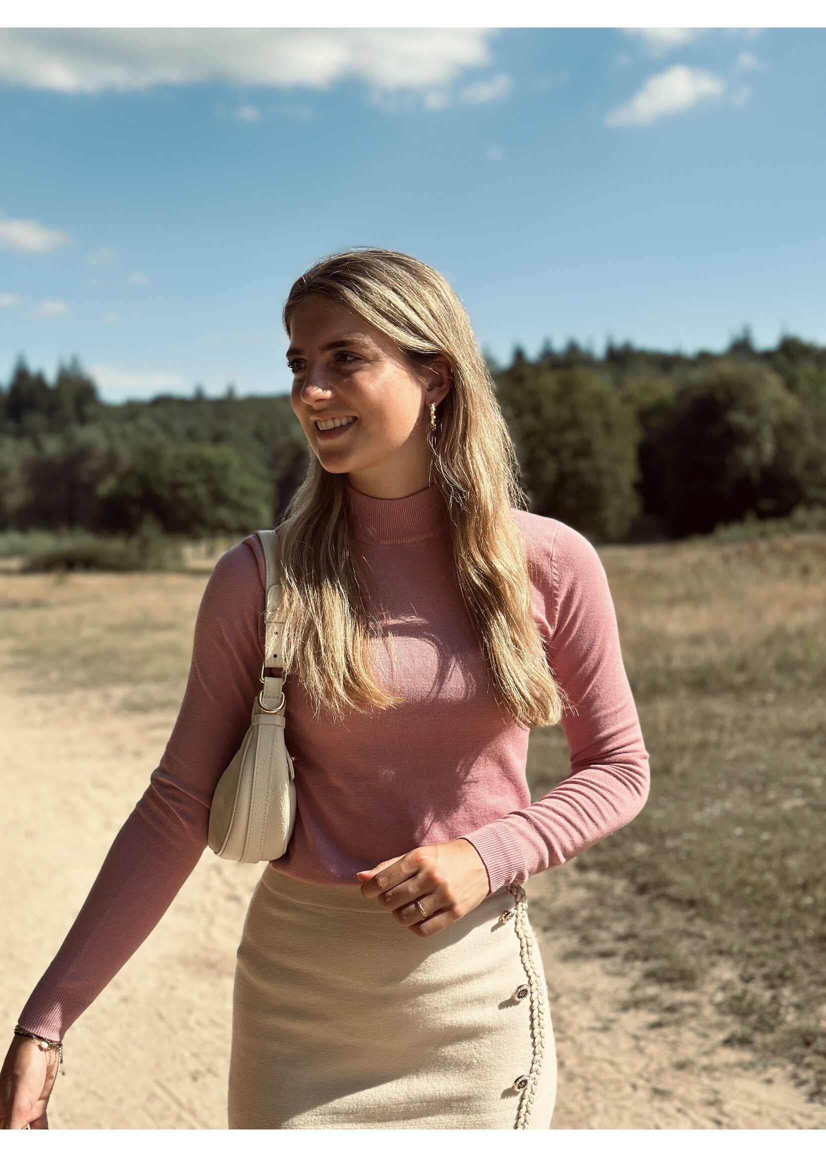 Ze-Ze ZE-Ze Rianne turtle top light pink