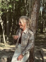 Lofty Manner Lofty Manner Noor jacket dark brown print