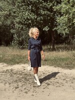 Triple Nine Sojanne travel dress dark blue