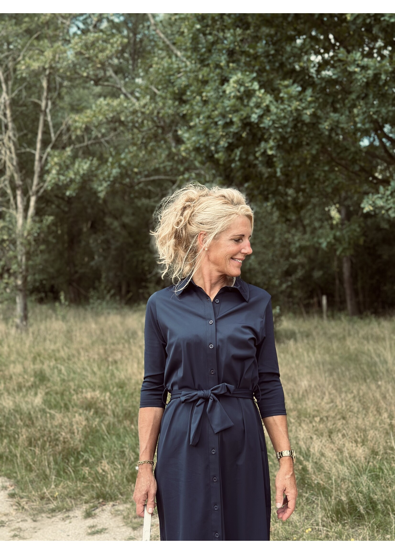 Triple Nine Sojanne travel dress dark blue