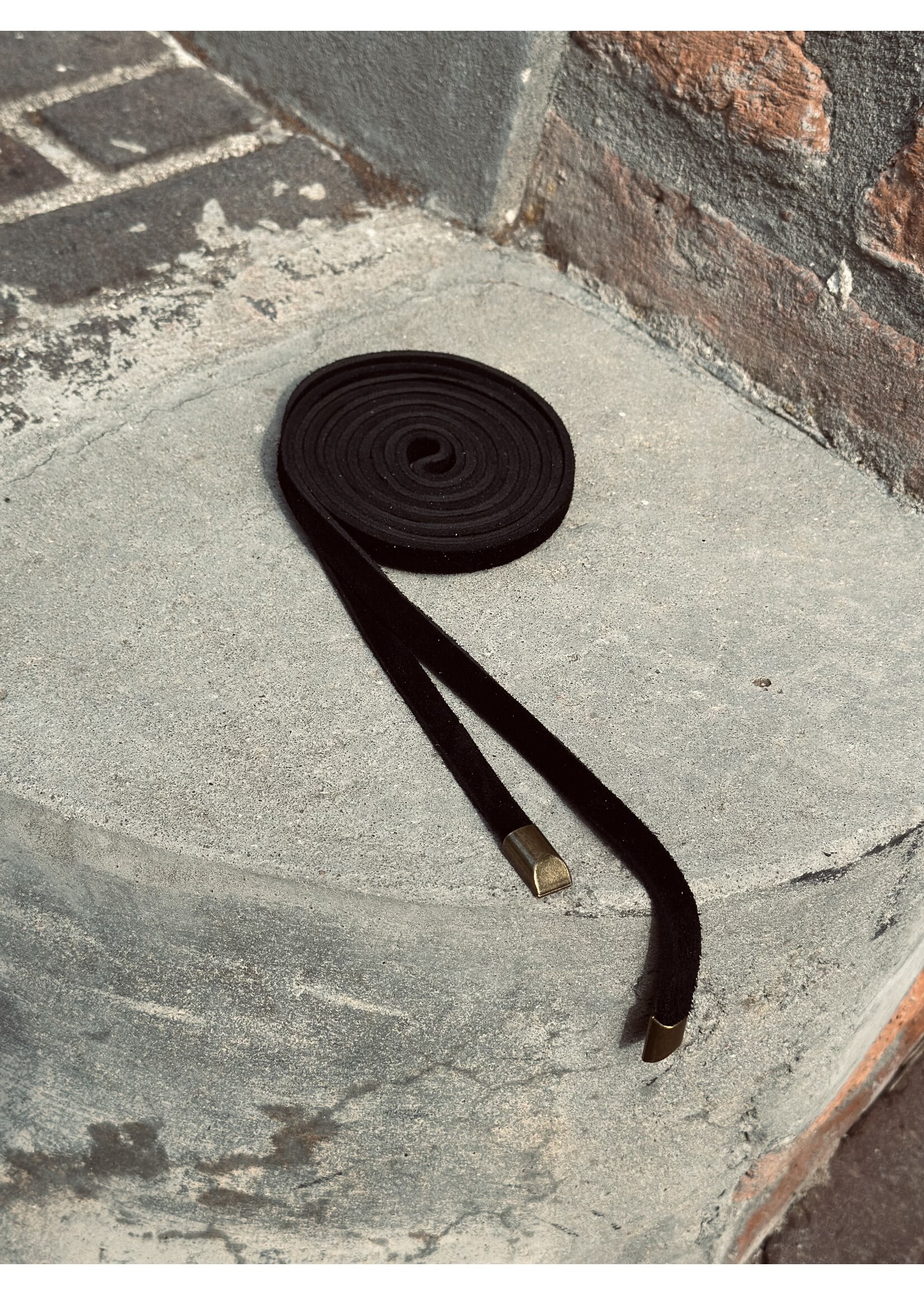 Valerie wrap belt black suede One Size