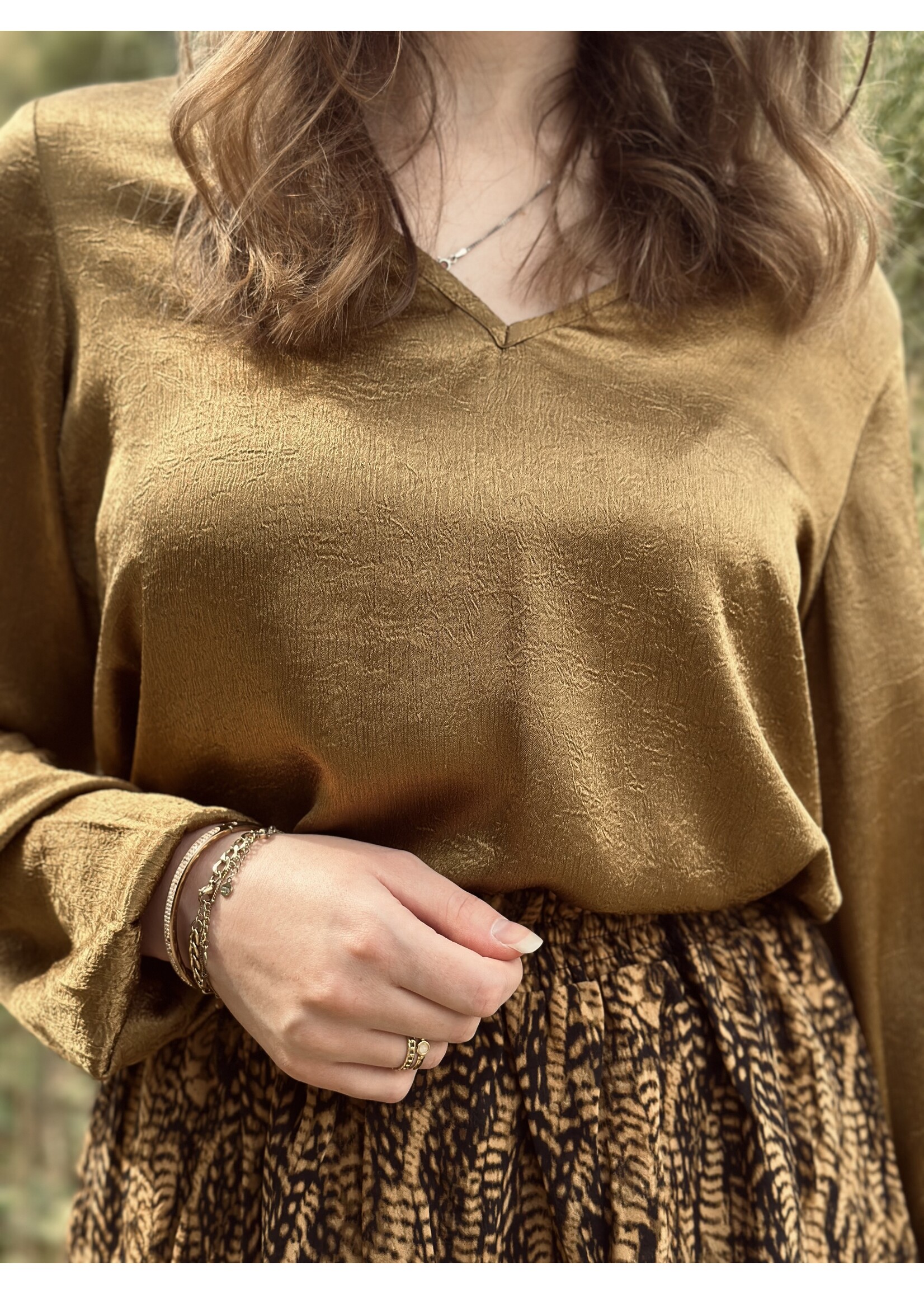 Lofty Manner Lofty Manner Agnes blouse gold